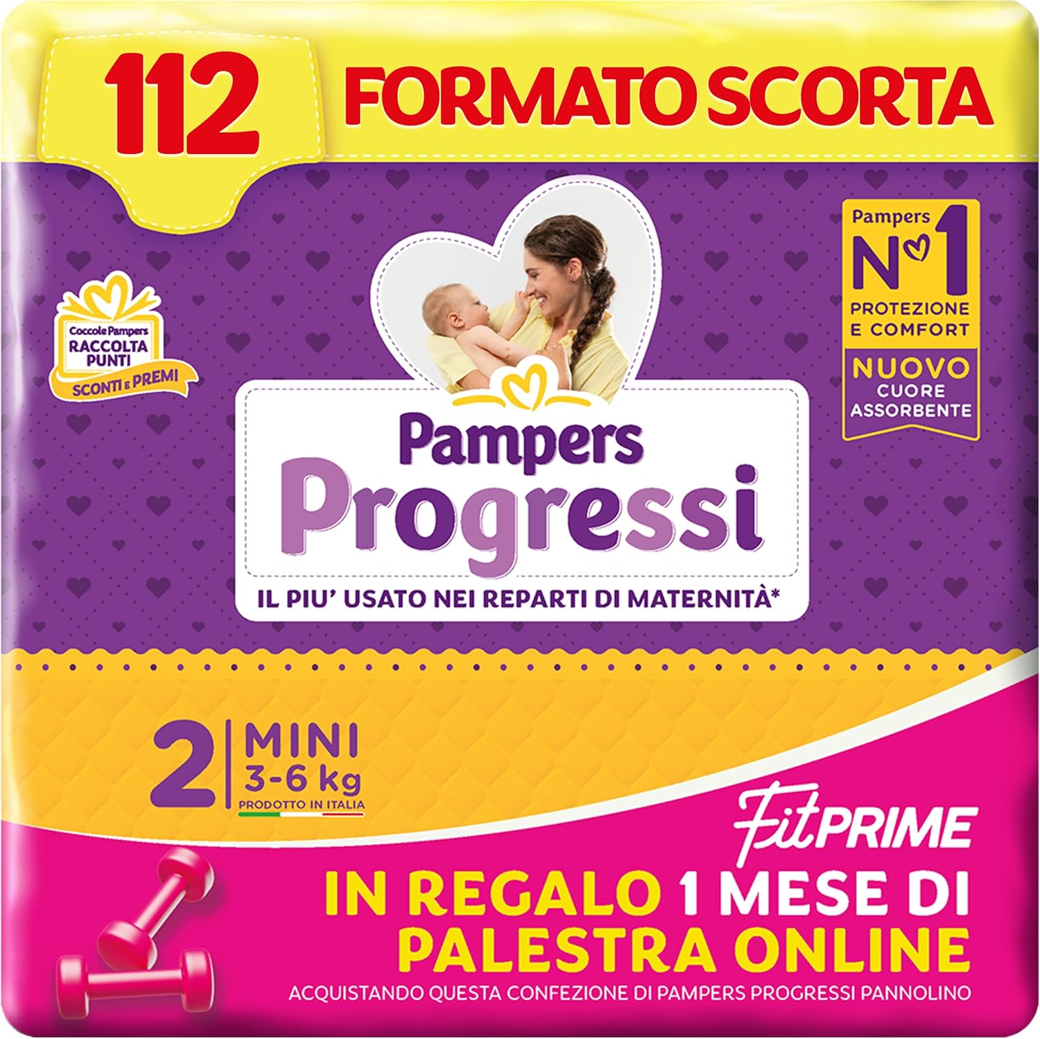 Black Friday 2024: Pampers Progressi Mini, 112 Pz + Palestra Gratis!